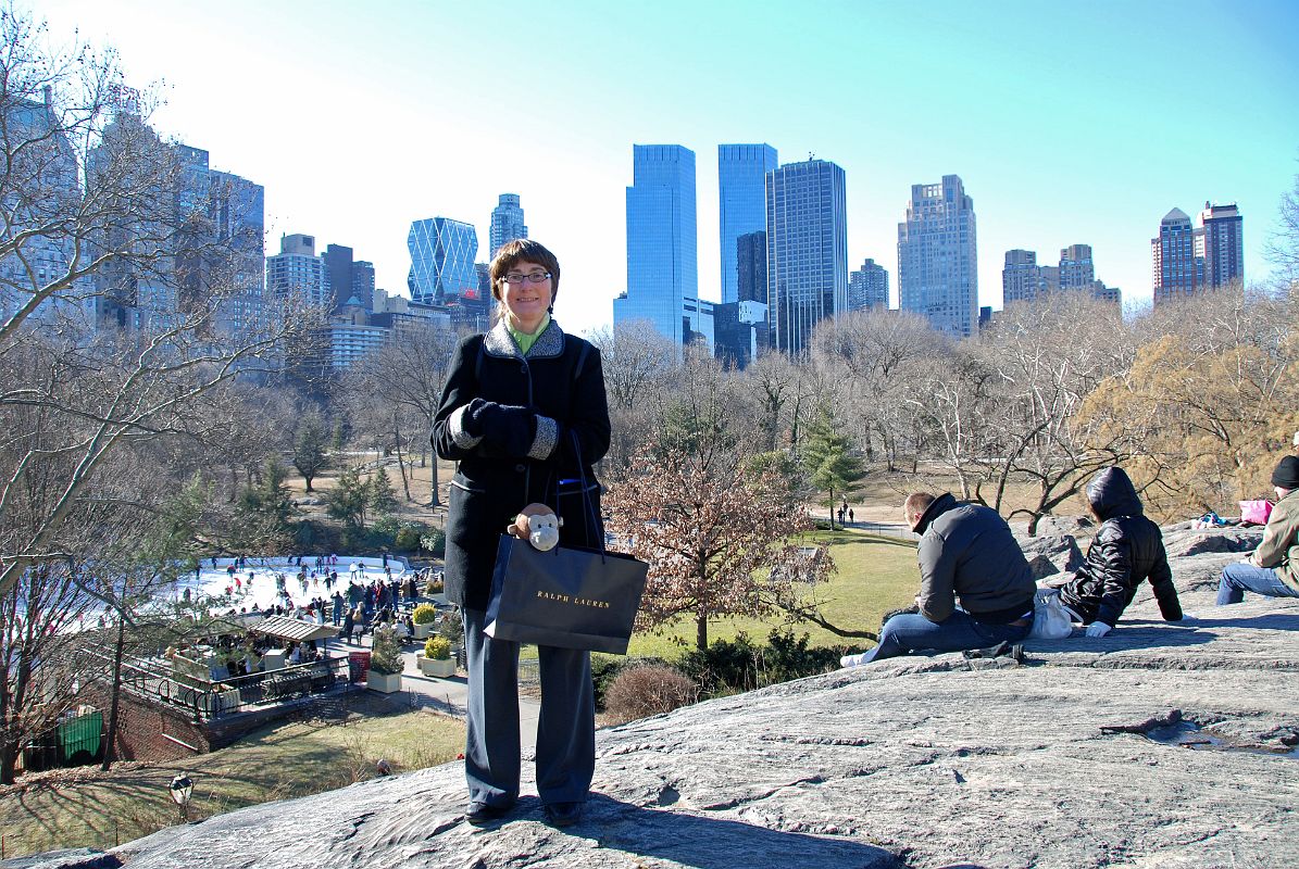 09A Charlotte Ryan In February With Wollman Rink And Buildings Southwest Of Central Park 62 St